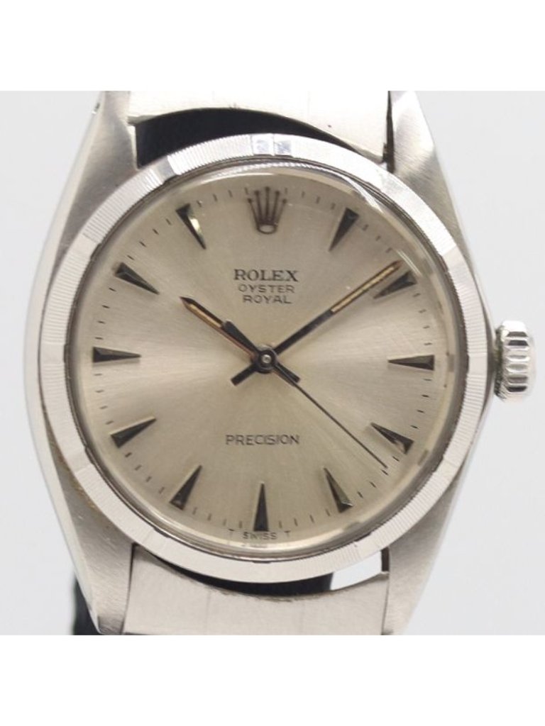 Rolex Oyster Royal Precision Manual Winding Silver Dial Watch
